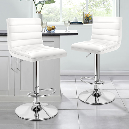 Tristan Faux Leather Adjustable Barstools