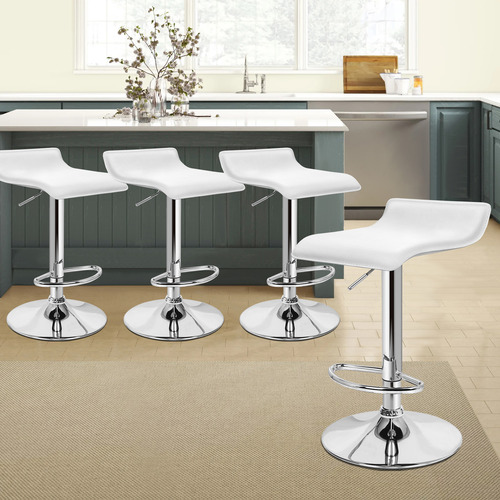 Carlos Faux Leather Adjustable Barstools