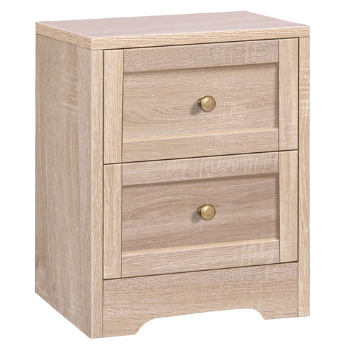 HoxtonRoom Willow 2 Drawer Bedside Table | Temple & Webster