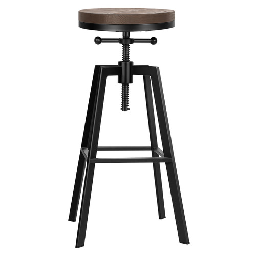 Adair Elm Wood Adjustable Barstool Temple & ster