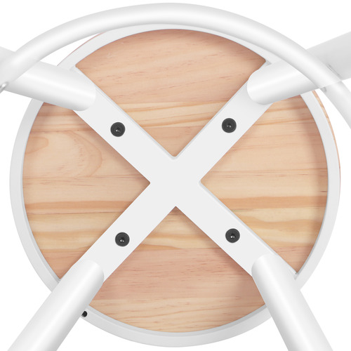 White 67cm Aritz Pine Wood Barstools