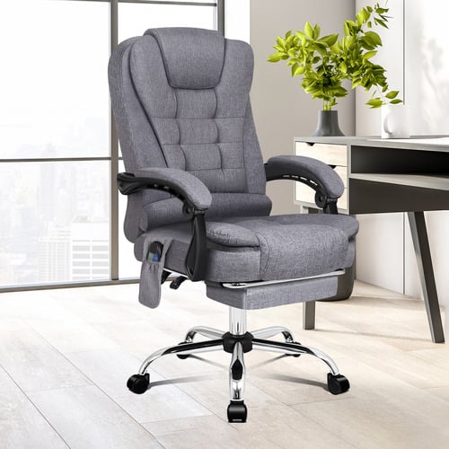Greyson Linen Office Chair
