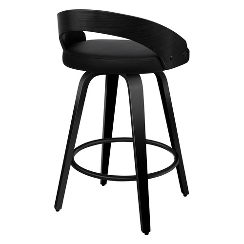 64cm Newton Faux Leather Swivel Bar Stools