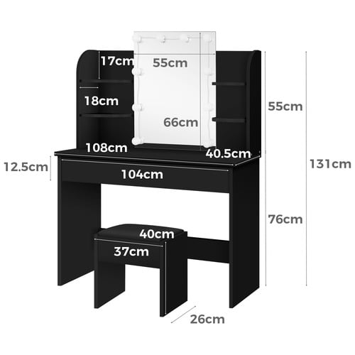 2 Piece Taimi Dressing Table & Stool Set