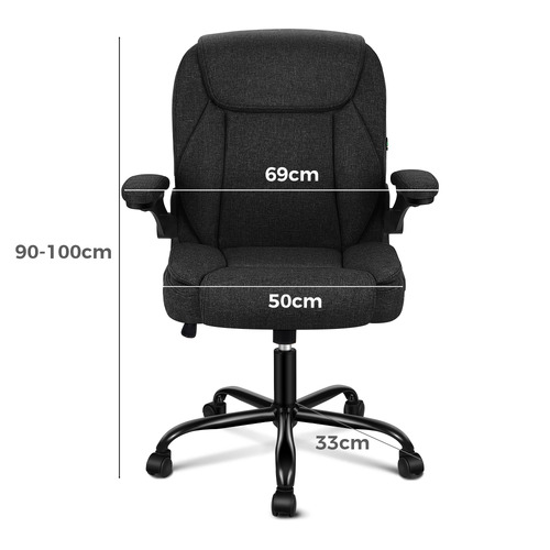 Oaklynn Linen Office Chair