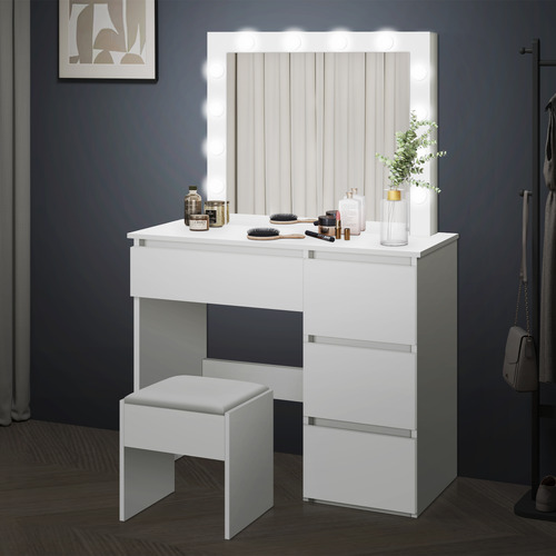 HoxtonRoom 2 Piece Vehsa Dressing Table & Stool Set | Temple & Webster