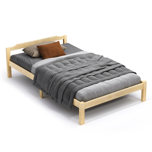Kaeda-Pine-Wood-Bed