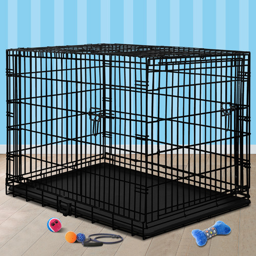 Jacob-3-Doors-Metal-Dog-Cage-with-Tray