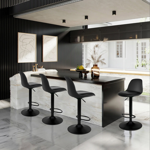 Povel PU Leather Adjustable Barstools