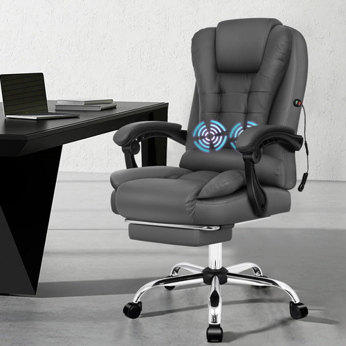 HoxtonRoom Romeo Faux Leather Massage Office Chair Temple & ster