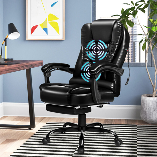 Lincoln-Faux-Leather-Massage-Executive-Chair-with-Footrest