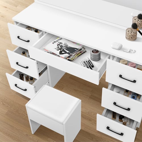 2-Piece-Asse-Dressing-Table-and-Stool-Set