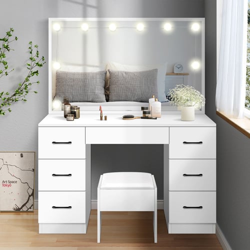 2-Piece-Asse-Dressing-Table-and-Stool-Set