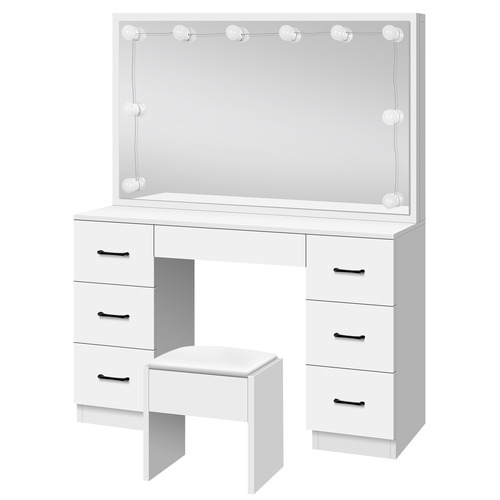 2 Piece Asse Dressing Table & Stool Set