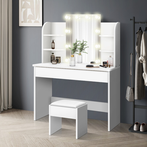 HoxtonRoom 2 Piece Taimi Dressing Table & Stool Set | Temple & Webster