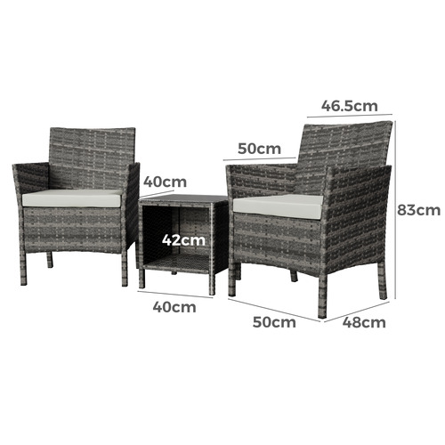 2 Seater Matteo Outdoor Lounge Set