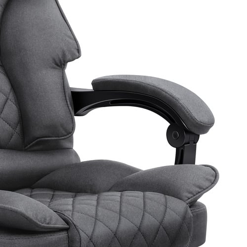 Massage Office Chair Heated Fabric Seat Executive Gaming Computer