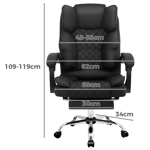 Rory Massage Executive Chair with Heated Fabric Seat