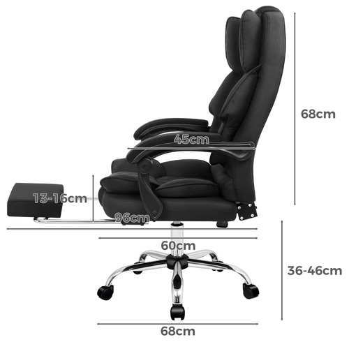 Rory Massage Executive Chair with Heated Fabric Seat