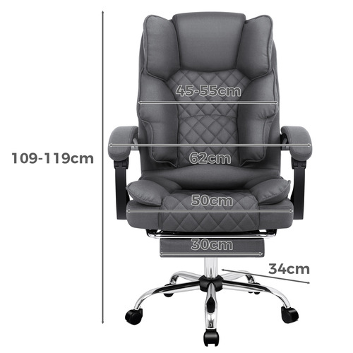 Rory Massage Executive Chair with Heated Fabric Seat