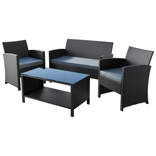 HoxtonRoom 4 Seater Matteo Outdoor Lounge Set | Temple & Webster