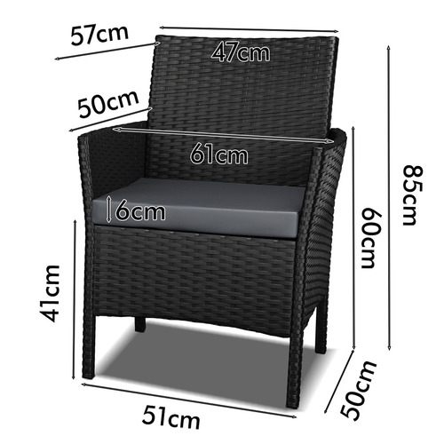 2 Seater Chandon Outdoor Bistro Set