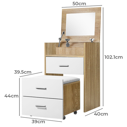 2 Piece Ximena Dressing Table & Stool Set