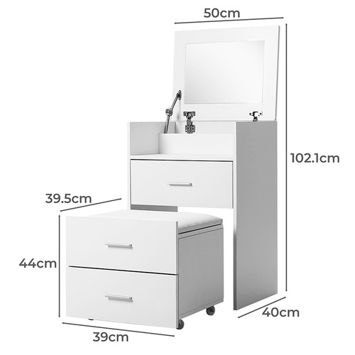 2 Piece Ximena Dressing Table & Stool Set