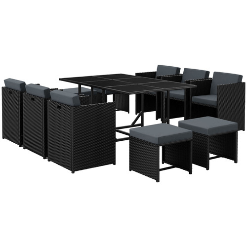 10 Seater Evander Outdoor Dining Table & Chair Set