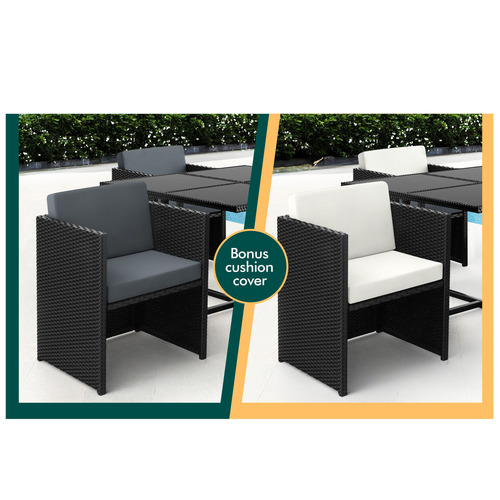 4 Seater Evander Outdoor Dining Table & Chair Set