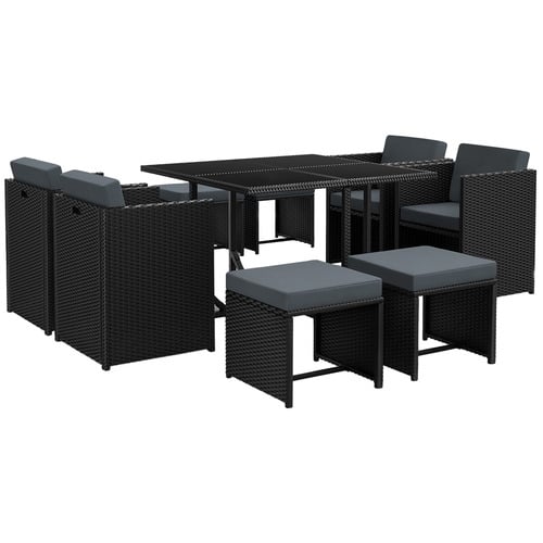 8 Seater Evander Outdoor Dining Table & Chair Set