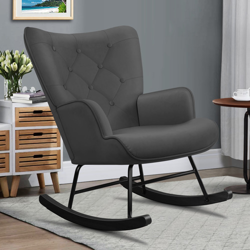 Collin-Velvet-Rocking-Chair