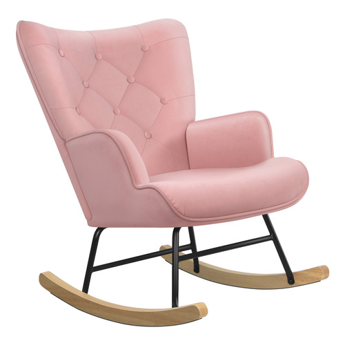 Collin-Velvet-Rocking-Chair