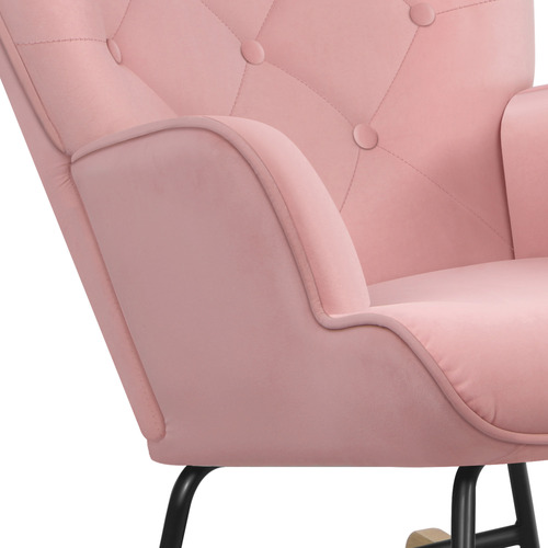 Collin-Velvet-Rocking-Chair