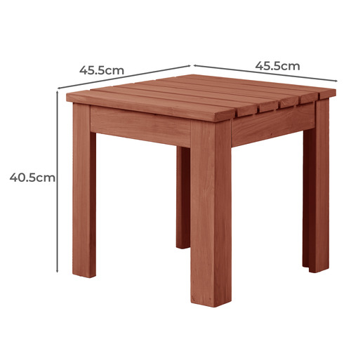 Delmar Fir Wood Outdoor Side Table