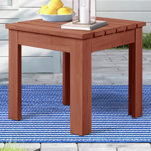 Delmar Fir Wood Outdoor Side Table