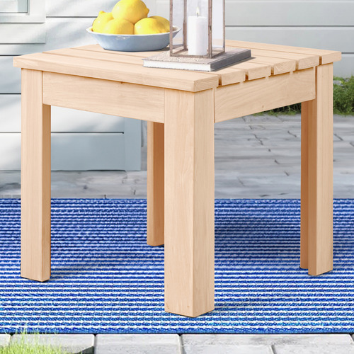 Delmar Fir Wood Outdoor Side Table