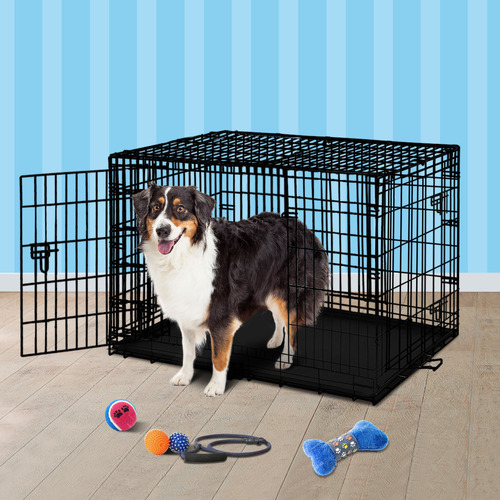 Jacob-3-Doors-Metal-Dog-Cage-with-Tray