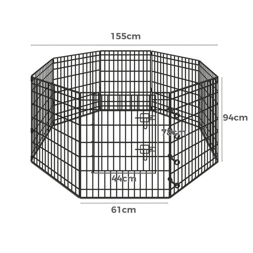 8 Panel Foldable Pet Playpen