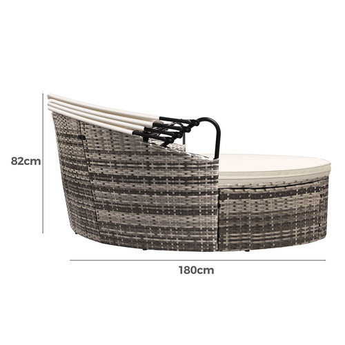 Rill PE Wicker Outdoor Daybed