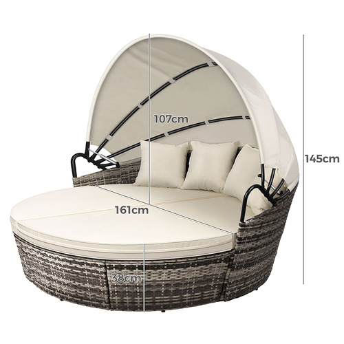 Rill PE Wicker Outdoor Daybed