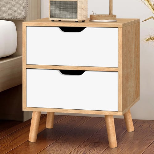 Cinar-2-Drawer-Bedside-Table
