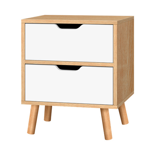 Cinar-2-Drawer-Bedside-Table