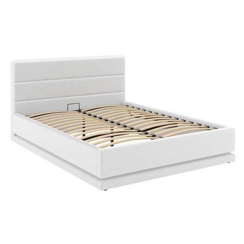 White-Alpine-Boucle-Gas-Lift-Storage-Bed-with-LED
