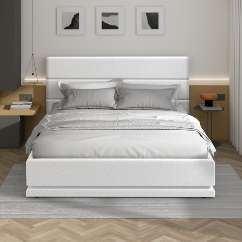 White-Alpine-Boucle-Gas-Lift-Storage-Bed-with-LED