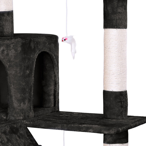 180cm-Fir-Wood-and-Plush-Cat-Scratching-Tree