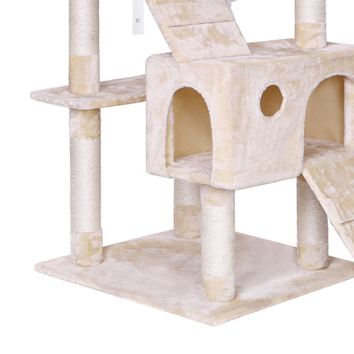 180cm-Fir-Wood-and-Plush-Cat-Scratching-Tree