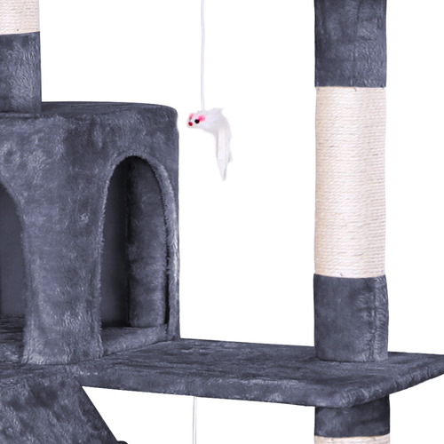 180cm-Fir-Wood-and-Plush-Cat-Scratching-Tree