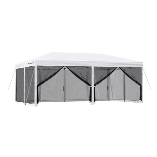 3m x 6m Kelvin Mesh Outdoor Pop-Up Gazebo