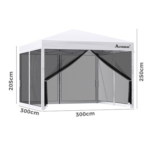 3m x 3m Kelvin Mesh Outdoor Pop-Up Gazebo
